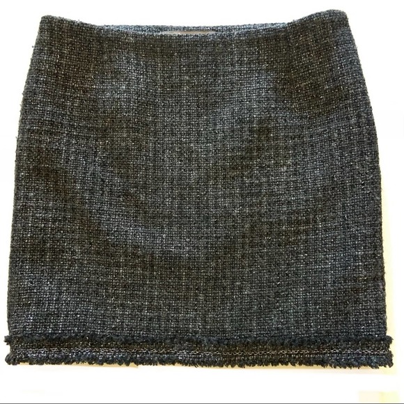 Zara Dresses & Skirts - Zara Tweed Mini Skirt Dark Gray Black Size Medium